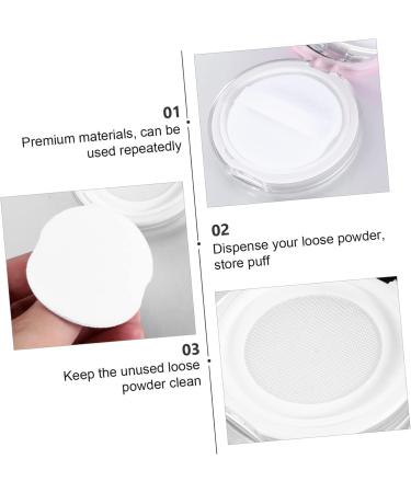 OHPHCALL 2pcs Box Loose Powder Box Filling Makeup Pad Travel Pink 7.5x7.5cm - Buy Online on GoSupps.com