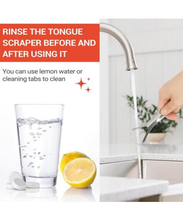Premium Surgical Stainless Steel Tongue Scraper | Reduce Bad Breath & Enhance Oral Hygiene | 1PC Tongue Cleaner with Case - Buy Online on GoSupps.com