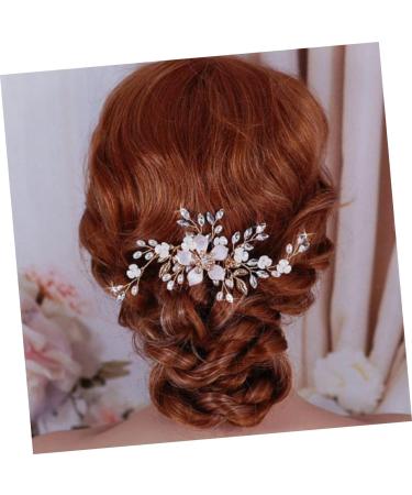MERRYHAPY 1 PC Comb for Bridal Wedding Headpiece Pearl Hair Pin Rhinestone Hair Clip Rhinestone Barrettes Bride Comb Bride Headpieces for Wedding Pearl Hair Comb Tiara for Bride Wedding - Buy Online on GoSupps.com