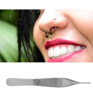 Vascular Tweezers - 4.7 Stainless Steel Anti-Slip Body Piercing Tweezers for Small Objects & Facial Hair - Mini Portable for Women - Buy Online on GoSupps.com
