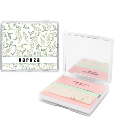 Buy Varuza Oil Blotting Paper (100 Count Green Tea) - Travel-Friendly Mirror Case | Perfect for Oily Skin - Buy Online on GoSupps.com
