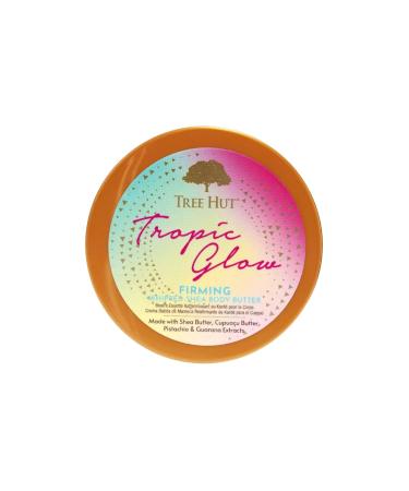 TreeHut Tropic Glow Firming Whipped Body Butter 8.4 oz - Nourishing Shea Butter with Exfoliating Sponge | Best Body Care for Glowing Skin - Buy Online on GoSupps.com