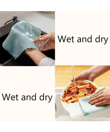 liucocotos Probablei Streak-Free Miracle Cleaning Cloths - Reusable Probable Cleaning Cloth Fish-Scale Streak Free Glass Cleaning Cloth for Windows Kitchen Cleaning (3PCS 15.7 * 15.7in) 3pcs 15.7*15.7in - Buy Online on GoSupps.com