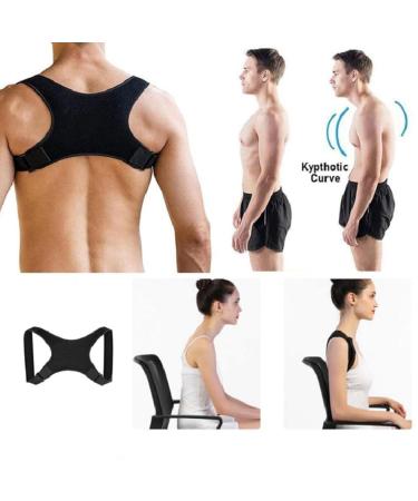 Adjustable Upper Back Brace - Breathable & Soft Upper Back Support - Back Support Shoulder Brace with Adjustable Fit for Daily Comfort - Buy Online on GoSupps.com
