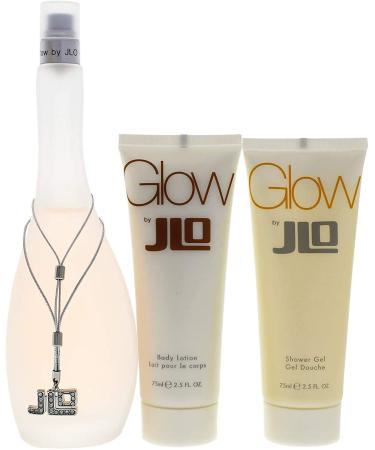 Jennifer Lopez Glow 3 Pc. Gift Set (Eau De Toilette Spray 3.4 Oz + Body Lotion 2.5 Oz + Shower Gel 2.5 Oz) for Women By Jennifer Lopez 36 Fl Oz - Buy Online on GoSupps.com