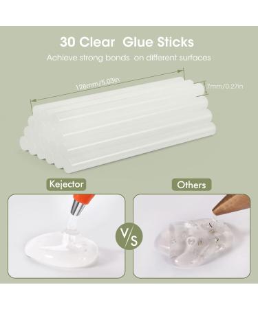 Kejector Mini Hot Glue Gun Kit with 30pcs Sticks - Fast Heating, Anti-Drip, 20W Black Fireproof Design for Kids DIY, Crafts, and Quick Repairs - Buy Online on GoSupps.com