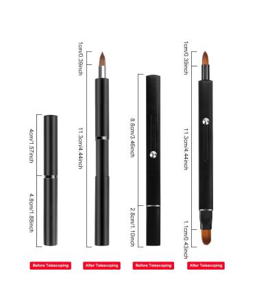 Arqumi 2 Pack Lip Applicator Set - Dual-ended & Retractable Brushes for Lip Gloss Lip Mask Eyeshadow | Perfect Makeup Tools - Buy Online on GoSupps.com