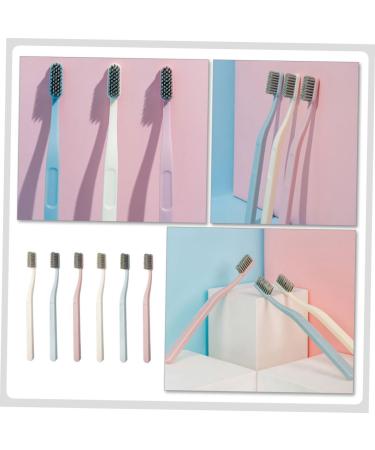 Plafope 6-Pack Manual Toothbrushes for Adults - Stiff Brush for Superior Tooth Cleaning & Oral Hygiene - Buy Online on GoSupps.com