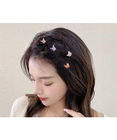 50 Pieces Mini Butterfly Hair Clips Set - Pastel Small Claw Hair Accessories for Women and Girls (Multicolor) - Buy Online on GoSupps.com