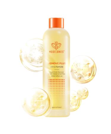 Modelones Nail Polish Remover Ultra-Powerful Acetone Gel Nail Polish Remover Enriched with Jojoba Oil Removes for All Types of Nail Polish Gel Polish Nail Glue Acrylic Gels Nail Tip & Glue(240ml) 3-in-1 Gel Nail Polish Remover Plus