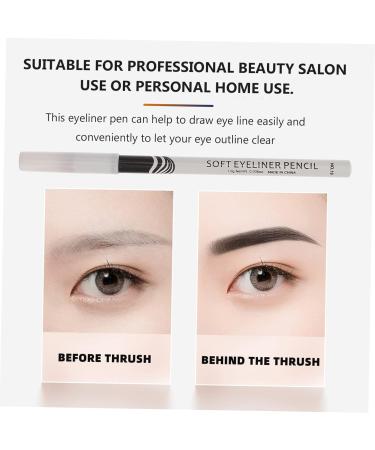 VINTORKY 12pcs Lying Silkworm Eyeliner Highlighter Eyeliner Pencils Highlighter Makeup Pens White Plastic - Buy Online on GoSupps.com