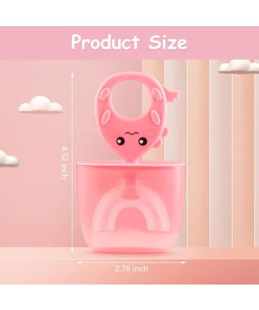 3 Pack Kids U-Shaped Toothbrush Food Grade Soft Silicone Brush Head 360 Whole Mouth Manual Training Tooth Brush for Toddlers and Children 2-12 Years Old(Blue Pink Purple) - Buy Online on GoSupps.com