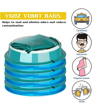 LINXIU Vomit Bags 1000ml - 16 Pack Disposable Emesis Bags for Travel, Car, Motion Sickness - Portable Nausea Barf Bags for Pregnant Women, Morning Sickness - Buy Online on GoSupps.com