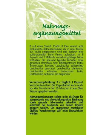 Buy 3x BioPr p ProBio 8 Plus Capsules - Value Pack | Vegan Cellulose Capsules | Made in Germany | Certified Production - Buy Online on GoSupps.com