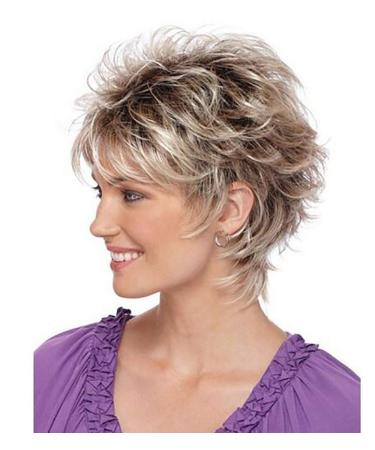 Ansenesna Blonde Short Curly Wig for Women | Stylish Short Hair Wig for All Occasions - Buy Online on GoSupps.com