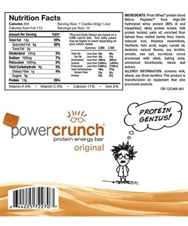 Power Crunch Protein Energy Bar Original Salted Caramel 12 Bars - Buy Online on GoSupps.com