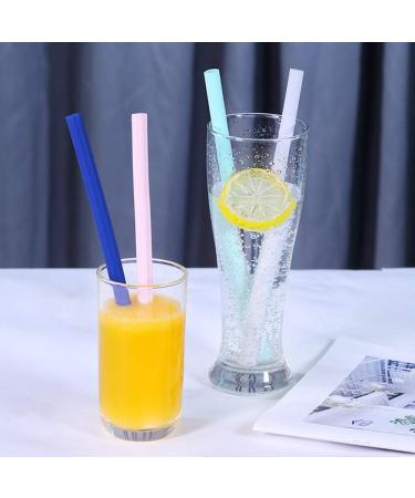 Reusable Silicone Straws Openable Straws No Cleaning Brush Required Foldable Resealable Straw Easy to Carry No Rubber Smell (2pcs Blue) - Buy Online on GoSupps.com