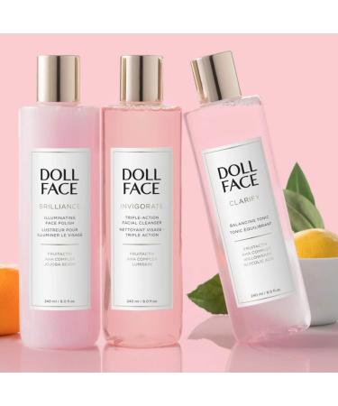 DOLL FACE Brilliance 8oz Illuminating Face Polish | Facial Exfoliator Scrub for Pore Purification - Buy Online on GoSupps.com