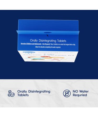 Calcium and Vitamin D3 for Kids - Boost Immunity and Bone Strength | Quick Dissolving Tablets from Nutrameltz (4) 60 count (Pack of 1) - Buy Online on GoSupps.com