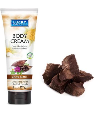 Buy Lucky Skin Cream Cocoa Butter 8oz - Nourishing Moisturizer for All Skin Types | International Shipping Available - Buy Online on GoSupps.com