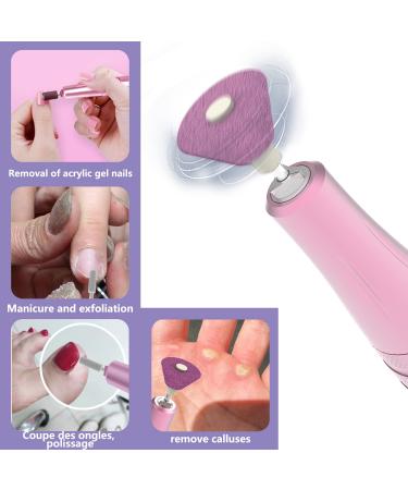 Foxzone Electric Nail Drill - 35000 rpm Professional Portable Nail File with Display Screen for Acrylic Gel Nails (Rose Gold) - Buy Online on GoSupps.com