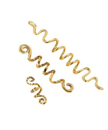 Buy Bantre 6-Piece Spiral Hair Needles & Clips - Gold Metal Braids 3 Sizes - International Shipping Available - Buy Online on GoSupps.com