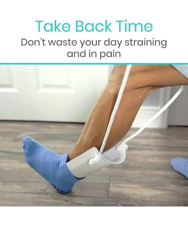 Adjustable Sockenhilfe Set - Plastic Stocking Aid for Seniors Pregnant Women & Diabetics | Easy Stocking Application Tool - Buy Online on GoSupps.com