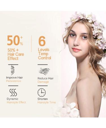 Automatic Hair Curling Iron for Long Hair | Ceramic Self-Rotating Auto Curler | 360 Professional Curling Wand - Pink Gift for Women - Buy Online on GoSupps.com