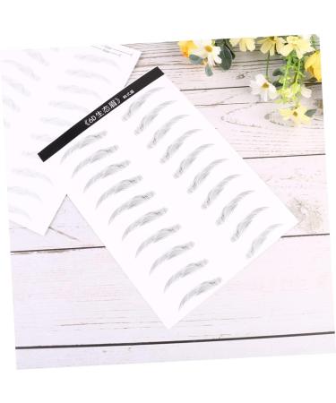 MAGICLULU 6 Sheets Pairs Eyebrow Sticker Black Stickers Eyebrowsb Adhesive Eyebrow Template 6d Patch Hair - Buy Online on GoSupps.com