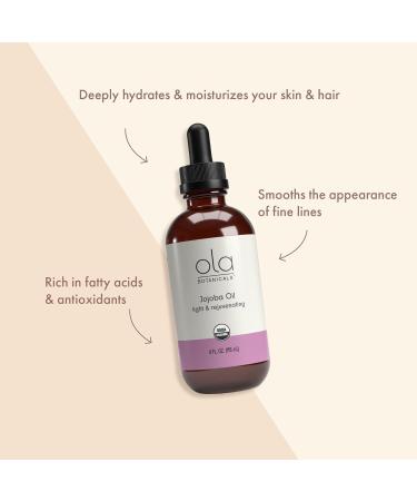 Dr. Mercola Ola Botanicals Organic Jojoba Oil - 4 Fl. Oz. Light & Rejuvenating USDA Certified Organic Leaping Bunny Approved International Shipping Available - Buy Online on GoSupps.com