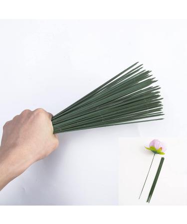 100 pcs 6.69 inch Plastic Floral Stem Wire for DIY Crafts - Green 17cm Artificial Flower Rod | Bouquet Arrangements Decor Supplies - Buy Online on GoSupps.com