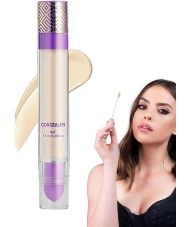 Sulxyi Full Coverage Concealer Cover Stick Makeup Liquid Concealer 75ml Full Coverage Formula Targeted Dark Circles Treatments Brightening Effect Creamy Finish for Women Girl C White Refer to the Description - Buy Online on GoSupps.com