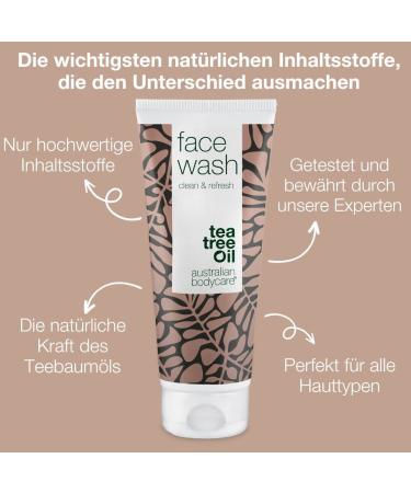 Buy Anti Pimple Face Washing Gel 100ml - 100% Vegan for Men & Women | Natural Tea Tree Oil for Acne & Daily Care | Clear Impure Skin - Buy Online on GoSupps.com
