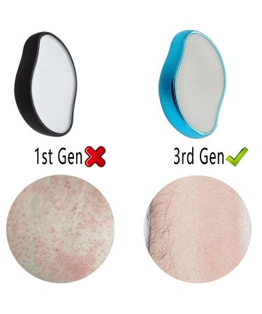 Bleam Crystal Hair Eraser 2023 Magic Painless Hair Removal Tool | Eco-Friendly Reusable Hair Eraser for Soft Skin | Blue - Buy Online on GoSupps.com