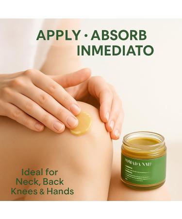 RTQSU Pomada NMD Pomada NMD Para Dolor Muscular - Natural Herbal Artesanal Joint Cream with Arnica Olive Oil Soursop Leaf Beeswax Maximum Strength Comfort Ointment for Muscle Foot (1) - Buy Online on GoSupps.com