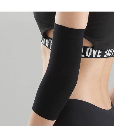 2 Pair Women's Arm Shaper Compression Sleeves for Weight Loss and Toning - Black - Buy Online on GoSupps.com