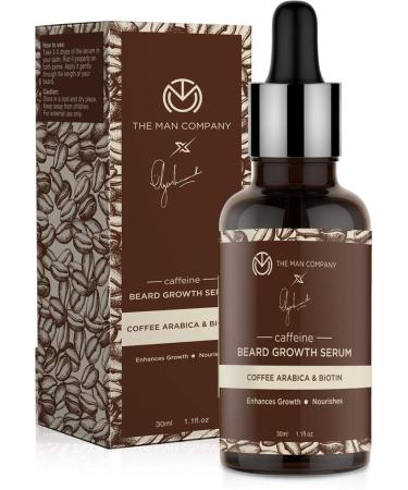The Man Company Caffeine Beard Growth Serum to Improve Beard Growth with Arabica Coffee and Biotin - 30ml