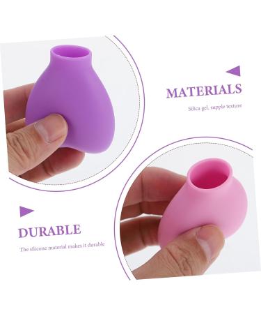 6-Piece Makeup Brush Dust Cover Set | Silicone Cosmetic Brush Holders & Lipstick Protection | Travel-Friendly Beauty Accessories - Buy Online on GoSupps.com