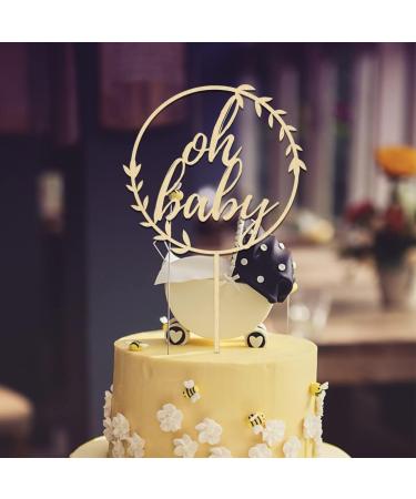 Oh Baby Cake Topper | Baby Shower Cake Decoration | 4mm Tortendeco | Perfect for Celebrations - Buy Online on GoSupps.com