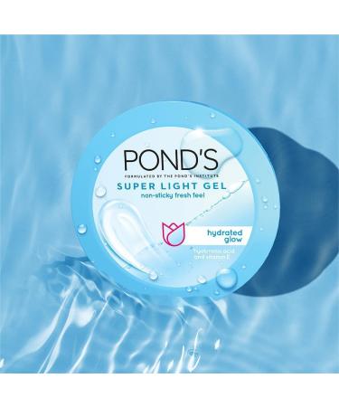 POND's Super Light Gel - Oil-Free Moisturizer 200G | 24Hr Hydration with Hyaluronic Acid & Vitamin E for Glowing Skin - Buy Online on GoSupps.com