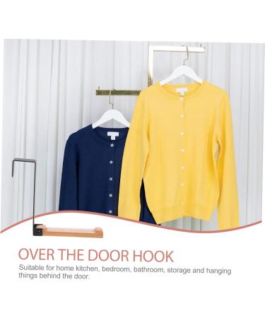 Baluue Hanger Hooks Door Hook Hanging Coat Mounted Coat Hooks Wall Mounted Towel Hangers Behind Door Hanger Outdoor Light Hooks 17.5X16CM Black - Buy Online on GoSupps.com