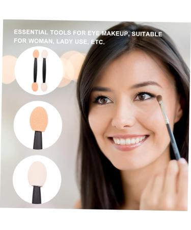 Hemoton 200 Pcs Double Ended Eyeshadow Brush Sponge Eyeshadow Stick Latex Sponge Dual-side Eye Makeup Applicator Makeup Brush Makeup Tool Sponge Brush Cosmetic Tool - Buy Online on GoSupps.com