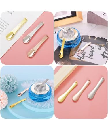 9 Pcs Mini Metal Makeup Spatula Set for Beauty Skincare - Facial Cream Mixing Spatulas in Gold, Silver, Rose Gold - Buy Online on GoSupps.com
