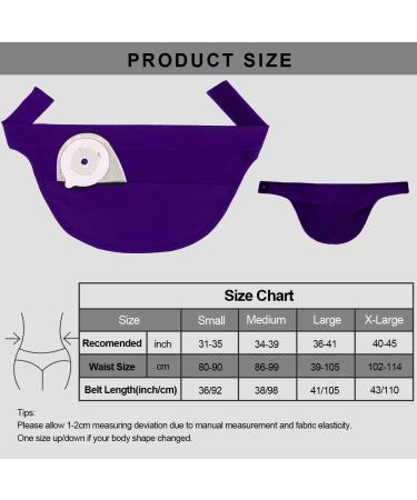Adjustable Ostomy Belt with Inner Pocket for Stoma Bag Covers - Lightweight Stoma Belt for Men & Women (L) - Buy Online on GoSupps.com