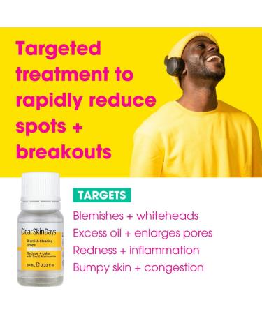 Clear Skin Days Niacinamide Salicylic Acid Zinc Spot Treatment 10ml - Buy Online on GoSupps.com