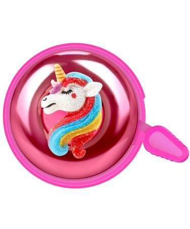 Vatefery Bike Bell Flower-Fairy,Duck,Unicorn Bike Accessories for Kids Adjustable Size Bicycle Bell for Girls Boys Adults Bike Horn B.PINK2