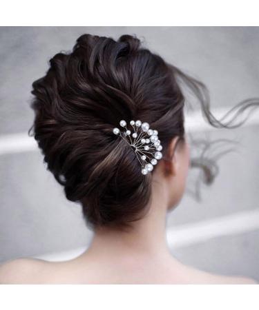 Cimenexe Bohemian Pearl Wedding Hair Pins Barrette Pearl Bead Hairpins Bride Bridesmaid Hairpin Clip Silver U Shape Headwear Bridal Decorative Hair Accessories Jewelry for Women and Girls Birthday - Buy Online on GoSupps.com