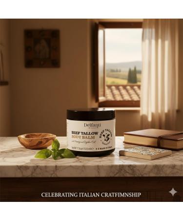 Delfanti-Milano BEEF TALLOW with HONEY and JOJOBA OIL BODY BALM 17.6 oz 500 ml Made in Italy - Buy Online on GoSupps.com