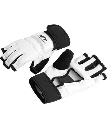 Groofoo MMA Gloves | Premium Boxing & Training Gloves for Sparring | Perfect for Taekwondo Karate and Muay Thai | Size M - White - Buy Online on GoSupps.com