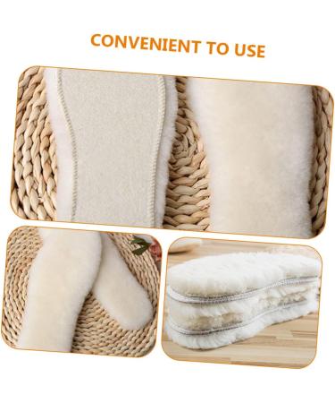 FOMIYES 4 Pairs Wool Insoles - Warm Comfort for Shoes & Boots | Fleece Shoe Inserts for Winter - Buy Online on GoSupps.com